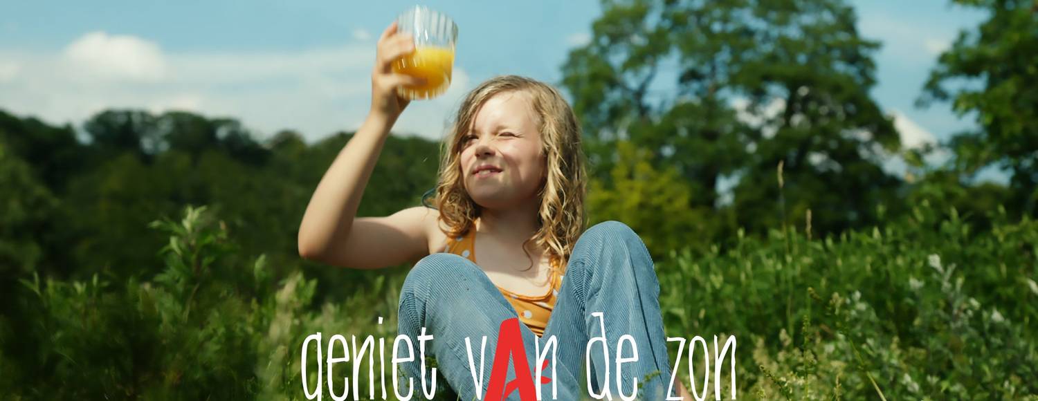 Appelsientje geniet van de zon - Banner - Effie Awards Nederland