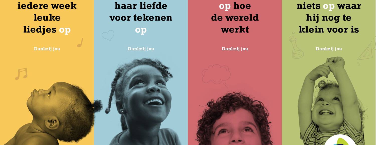 Kinderopvang dankzij jou - Banner - Effie Awards Nederland